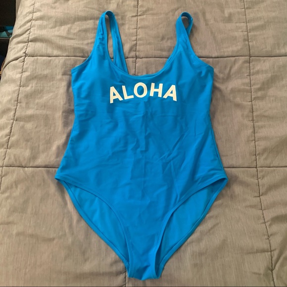 Old Navy Other - Old Navy Aloha Graphic Scoop Neck Swimsuit